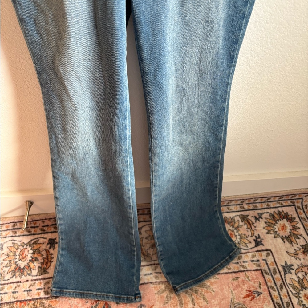 Americana Good American Light Blue Denim Jumpsuit size 1 w/as adjustable waist - Picture 6 of 16